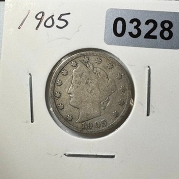 1905 Liberty V Nickel Coin Antique US Currency Old Collectible - Picture 3 of 3